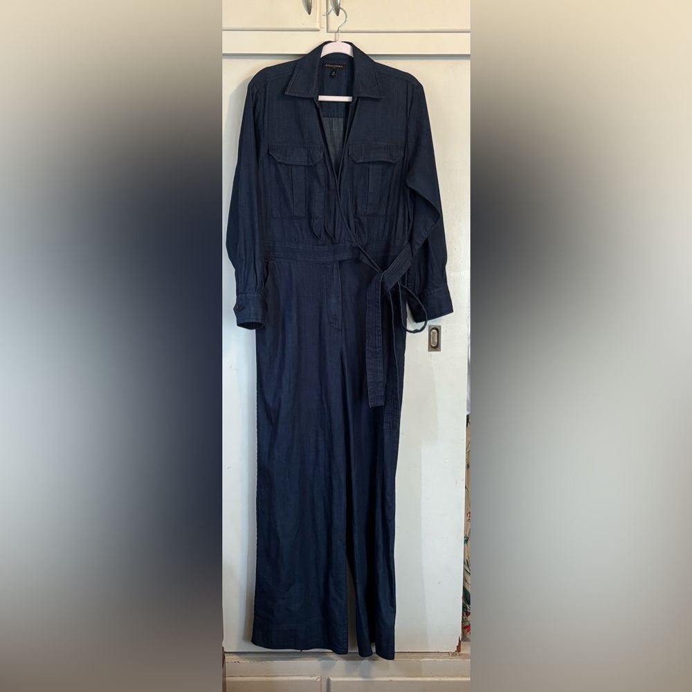 Banana Republic tailored denim jumpsuit